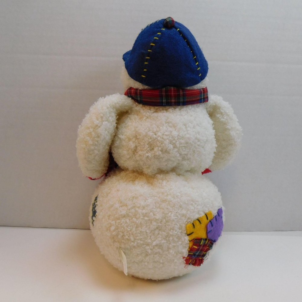 Snowman Plush International Silver Co. Adorable 14" Exc. Plush  Hat Gloves Scarf - Picture 7 of 9